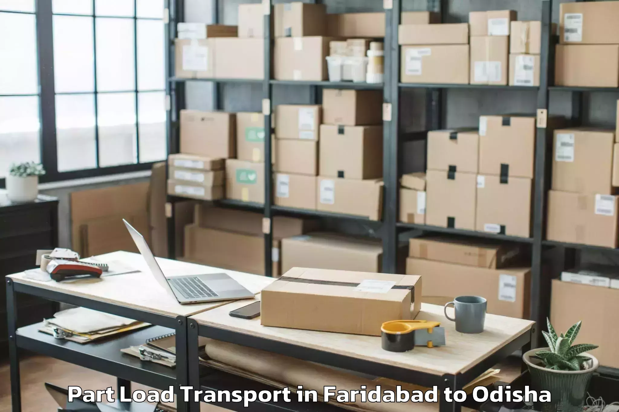 Reliable Faridabad to Raiboga Part Load Transport